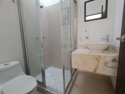 un baño en residencial lunamar playa del carmen
