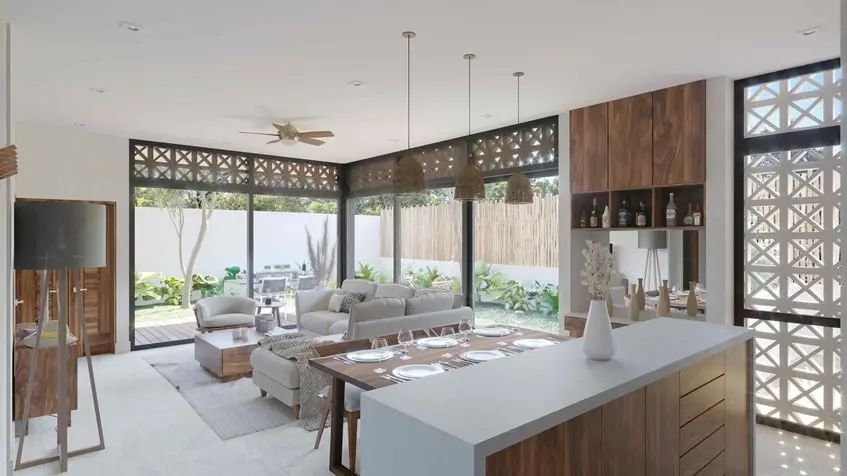 una cocina integral en muwan tulum