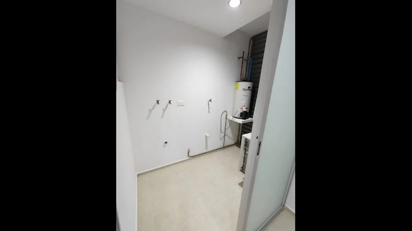 un area de lavado con un calentador en punta estrella playa del carmen