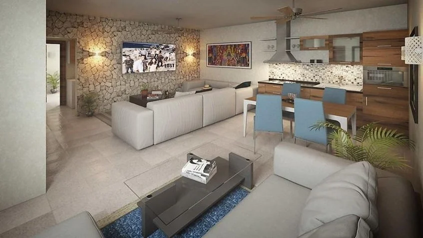 una sala en zazil 20 playa del carmen