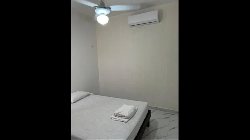 una cama matrimonial en aldea tulum